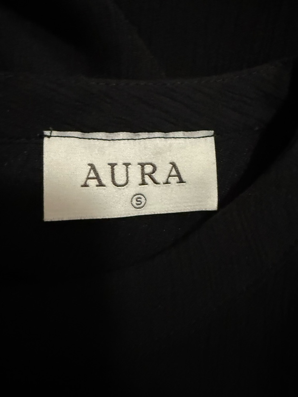 Aura Black Ruffle Sleeve Tiered Mini Dress sz S - Picture 7 of 9